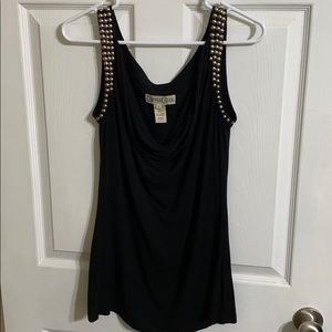 Draped neck dress up or down tank